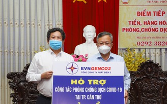 Cần Thơ tiếp nhận 3 tỉ đồng từ EVNGENCO2 để hỗ trợ hộ nghèo giữa dịch Covid-19