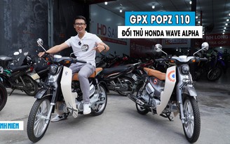 Giá 36,5 triệu đồng, GPX POPZ 110 có gì cạnh tranh Honda Wave Alpha?