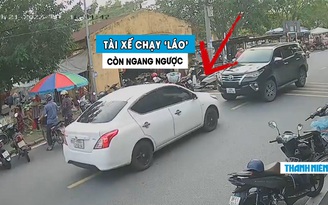 Dân mạng bức xúc tài xế lái ô tô lấn làn, còn thái độ ‘khiêu khích’