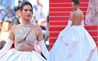 ‘Thiên thần nội y’ Alessandra Ambrosio diện đồ táo bạo trên thảm đỏ Cannes