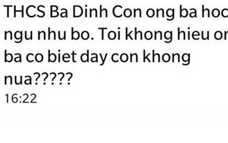 Phụ huynh nhận tin nhắn qua sổ liên lạc điện tử: 'Con ông bà ngu như bò'