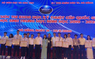 75 dự án đạt giải thi khoa học kỹ thuật cấp quốc gia năm học 2019 - 2020