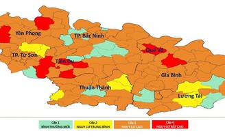 Ca bệnh tăng nhanh, phần lớn xã phường ở Bắc Ninh chuyển 'màu cam'