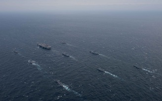 Ba tàu sân bay Mỹ có thể tập trận chung gần bán đảo Triều Tiên