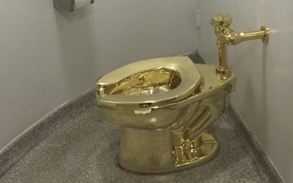 Bồn cầu bằng vàng trị giá 5 triệu USD bị đánh cắp tại triển lãm