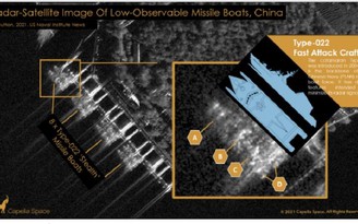 Tàu tên lửa tàng hình Trung Quốc bị radar công ty Mỹ phát hiện