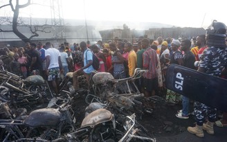 Nổ xe bồn tại Sierra Leone, ít nhất 80 người chết
