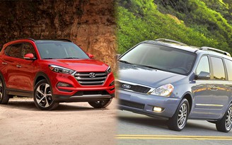 Hơn 400.000 xe Hyundai Tucson, Kia Sedona/Forte bị triệu hồi