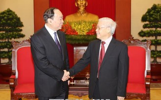 Tổng bí thư Nguyễn Phú Trọng tiếp đoàn đại biểu Đảng Cộng sản Trung Quốc