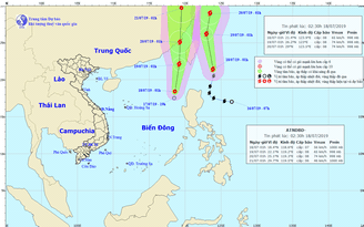 Dự báo thời tiết hôm nay 18.72019: Bão Danas trên biển Đông
