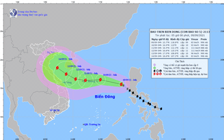 Tin tức thời tiết hôm nay 9.9.2021: Bão số 5 gây gió giật cấp 11