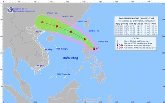 Tin tức thời tiết hôm nay, 23.8.2022: Bão Ma-on tăng cấp, gây gió giật cấp 12