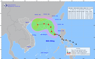 Bão số 7 giật cấp 12, có xu hướng mạnh dần