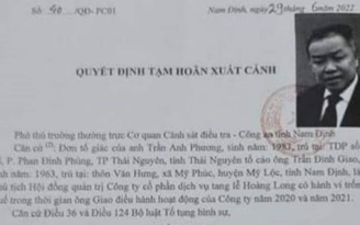 Nam Định: Tạm hoãn xuất cảnh Chủ tịch HĐQT Công ty dịch vụ tang lễ Hoàng Long