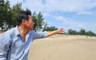 Biển xâm thực cuốn trôi rừng phi lao phòng hộ ở Hà Tĩnh