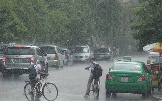 Dự báo Sài Gòn có mưa vào giờ tan tầm chiều nay