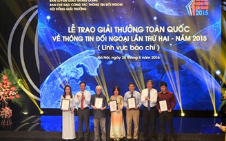 Báo Thanh Niên giành giải nhất Giải thưởng toàn quốc về thông tin đối ngoại 2015