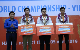 3 thí sinh đoạt giải Vô địch tin học văn phòng thế giới