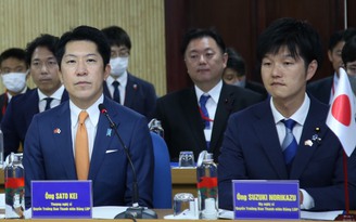 Anh Bùi Quang Huy tiếp xã giao Đoàn đại biểu Ban Thanh niên, Đảng LDP Nhật Bản