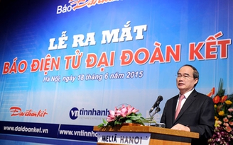 Ra mắt báo điện tử Đại đoàn kết