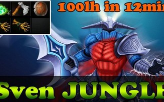 Dota 2: Bí kíp leo rank với Sven farm rừng 100 creep trong 12 phút