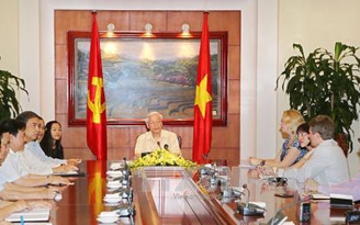 Tổng bí thư Nguyễn Phú Trọng trả lời phỏng vấn các hãng thông tấn, báo chí Hoa Kỳ