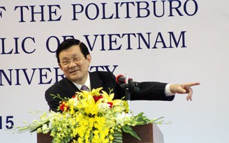 Chủ tịch nước thăm và nói chuyện tại ĐH Việt-Đức
