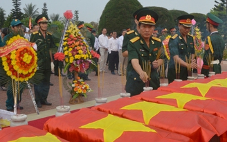 An táng nhiều hài cốt liệt sĩ tìm thấy tại Hội An