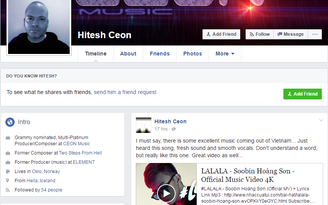 Nhà sản xuất âm nhạc của Michael Jackson khen ngợi ca khúc của Soobin Hoàng Sơn