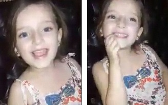 Đau lòng hình ảnh bé gái Syria đang hát bỗng bị bom dội