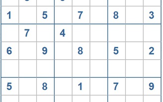 Mời các bạn thử sức với ô số Sudoku 4023 mức độ Khó