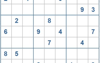 Mời các bạn thử sức với ô số Sudoku 4076 mức độ Khó