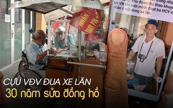 Cựu vận động viên khuyết tật 30 năm sửa đồng hồ trên xe lăn