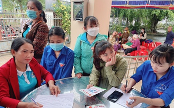 Khám bệnh, cấp phát thuốc cho người dân huyện miền núi ở Bình Định