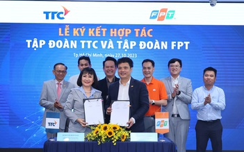 Lễ ký kết hợp tác giữa Tập đoàn TTC và Tập đoàn FPT