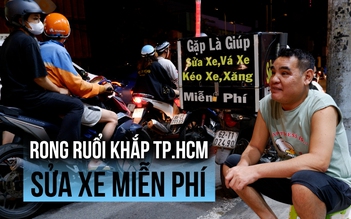 Rong ruổi khắp TP.HCM để ‘gặp là giúp’ sửa xe miễn phí lúc nửa đêm