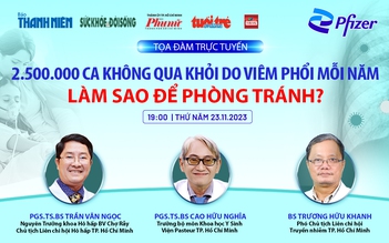 2,5 triệu ca không qua khỏi do viêm phổi mỗi năm, làm sao để phòng tránh?