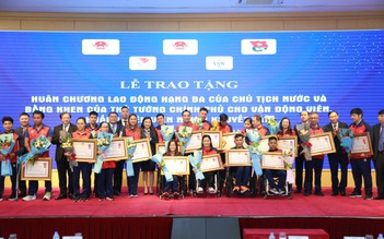 VĐV người khuyết tật Việt Nam tự hào khi được nhận Huân chương Lao động


