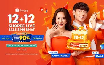 Hàng loạt ưu đãi hấp dẫn đổ bộ 12.12 Shopee Live Sale Sinh Nhật hôm nay