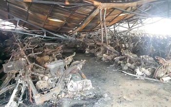 Thanh Hóa: Cháy hơn 100 xe của sinh viên Trường ĐH Hồng Đức