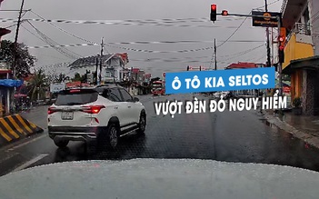 Phẫn nộ tài xế xe Kia Seltos xem thường luật, vượt đèn đỏ trên quốc lộ