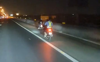 Xe máy truy đuổi xe máy trên đường cao tốc TP.HCM - Trung Lương