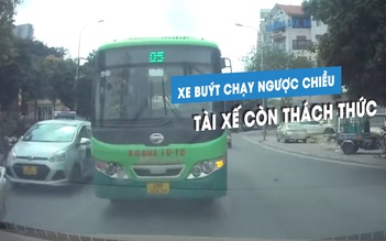 Tài xế xe buýt lái ẩu, còn ‘lèm bèm’ chửi bới người đi đúng luật