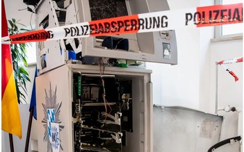 Nhóm tội phạm kích nổ nhiều ATM cướp tiền ở Đức