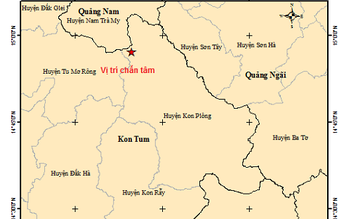 5 trận động đất xảy ra ở Kon Tum trong 6 giờ đồng hồ