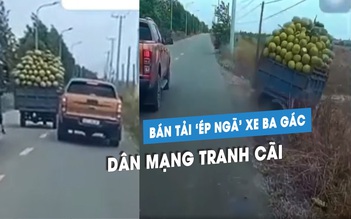 Vụ ô tô bán tải cố tình chèn ngã xe ba gác: Dân mạng tranh cãi