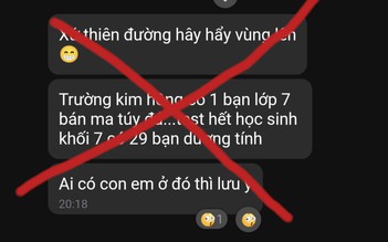 Học sinh Trường Kim Hồng ở Đồng Tháp nghiện ma túy là tin đồn sai sự thật