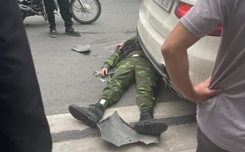 Tạm giữ tài xế taxi đỗ xe sai còn tông chết bảo vệ ở Hà Nội
