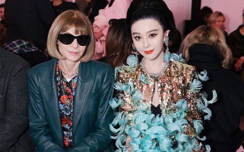 Phạm Băng Băng tái xuất tại tuần lễ thời trang Paris, lộng lẫy ngồi cạnh Anna Wintour