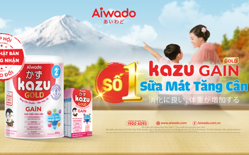 Kazu Gain Gold của Aiwado: Số 1 sữa mát tăng cân trên các trang MXH Việt Nam